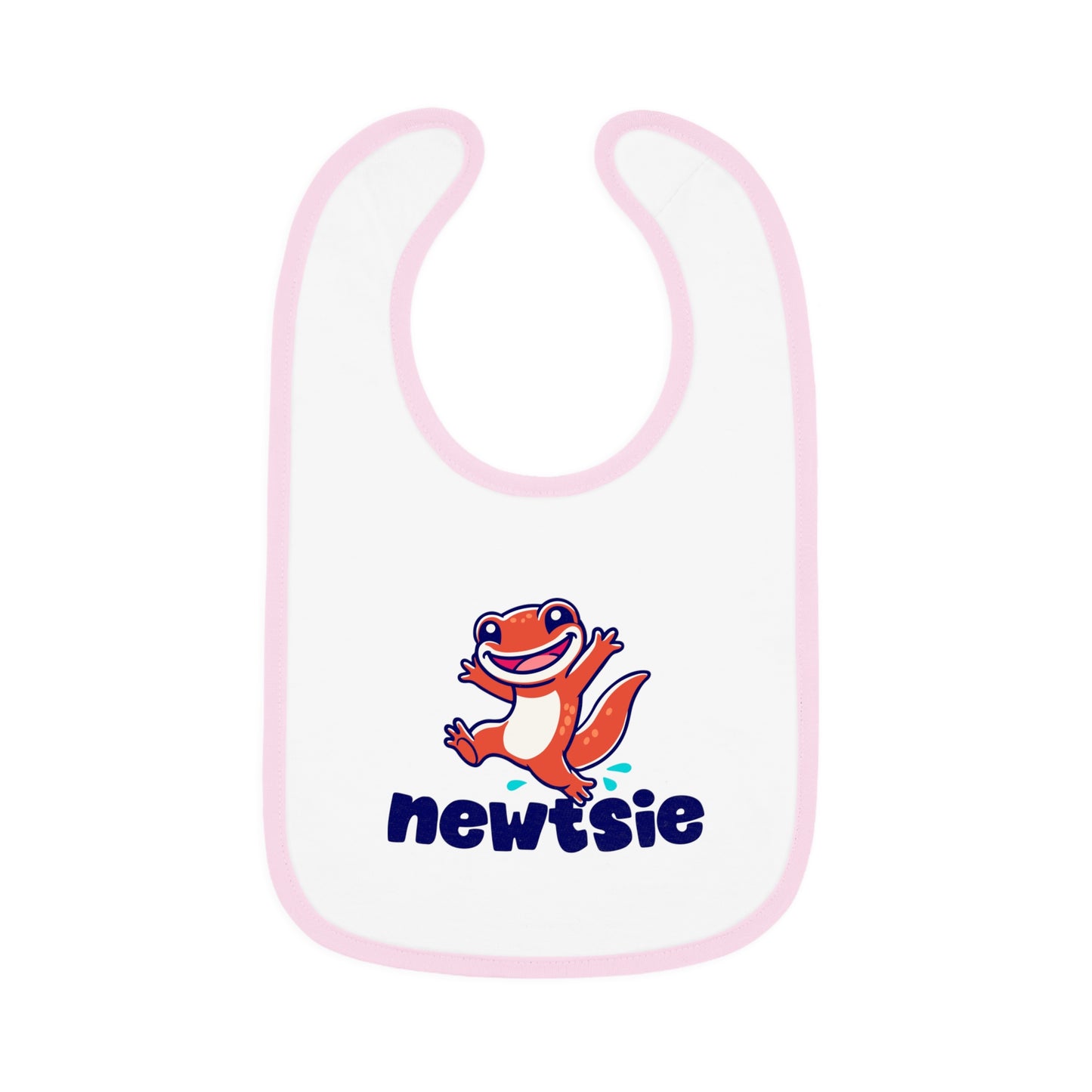 newtsie™ - Baby Contrast Trim Jersey Bib