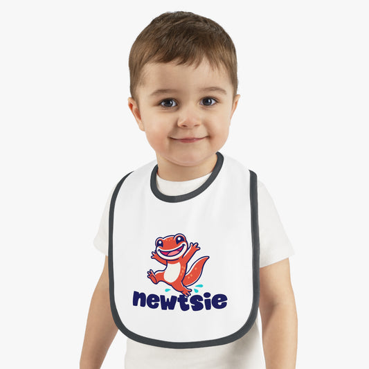 newtsie™ - Baby Contrast Trim Jersey Bib